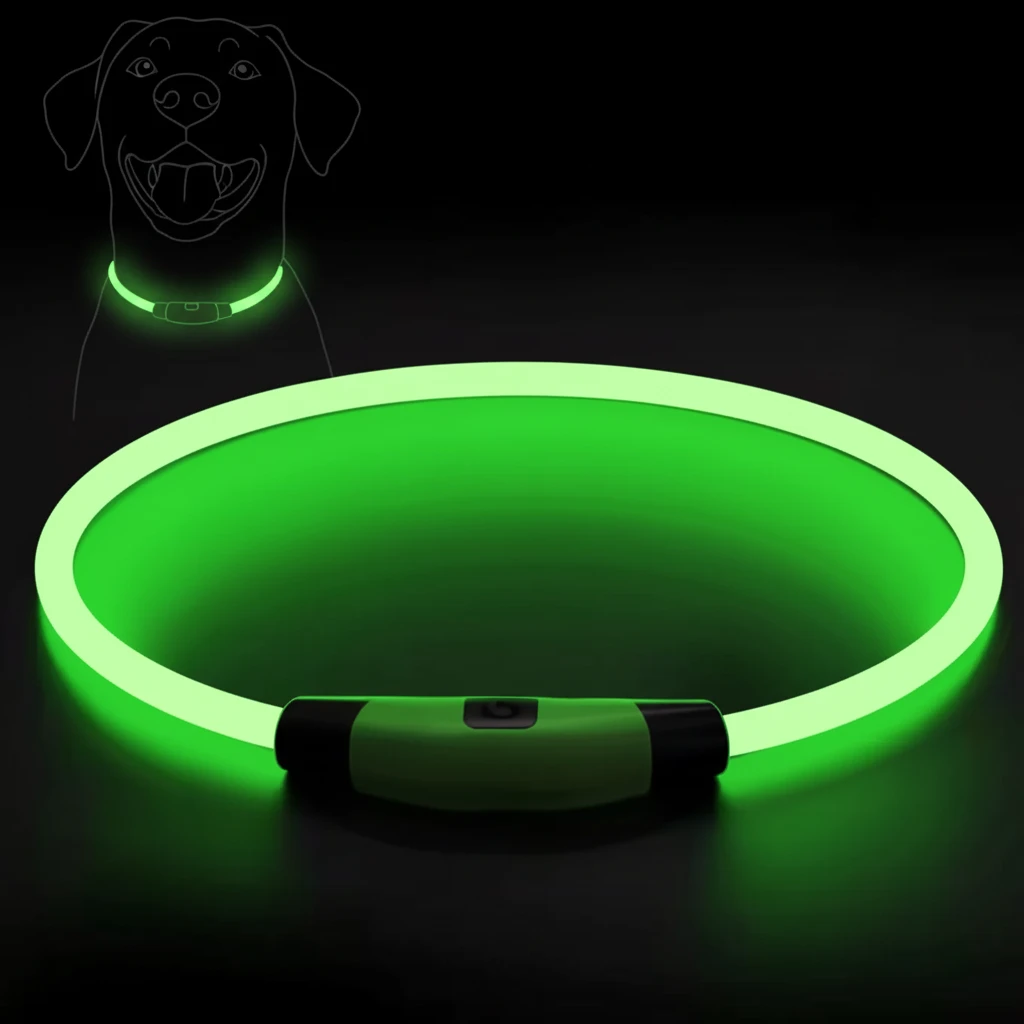 Coleira LED para Cães Brilhante