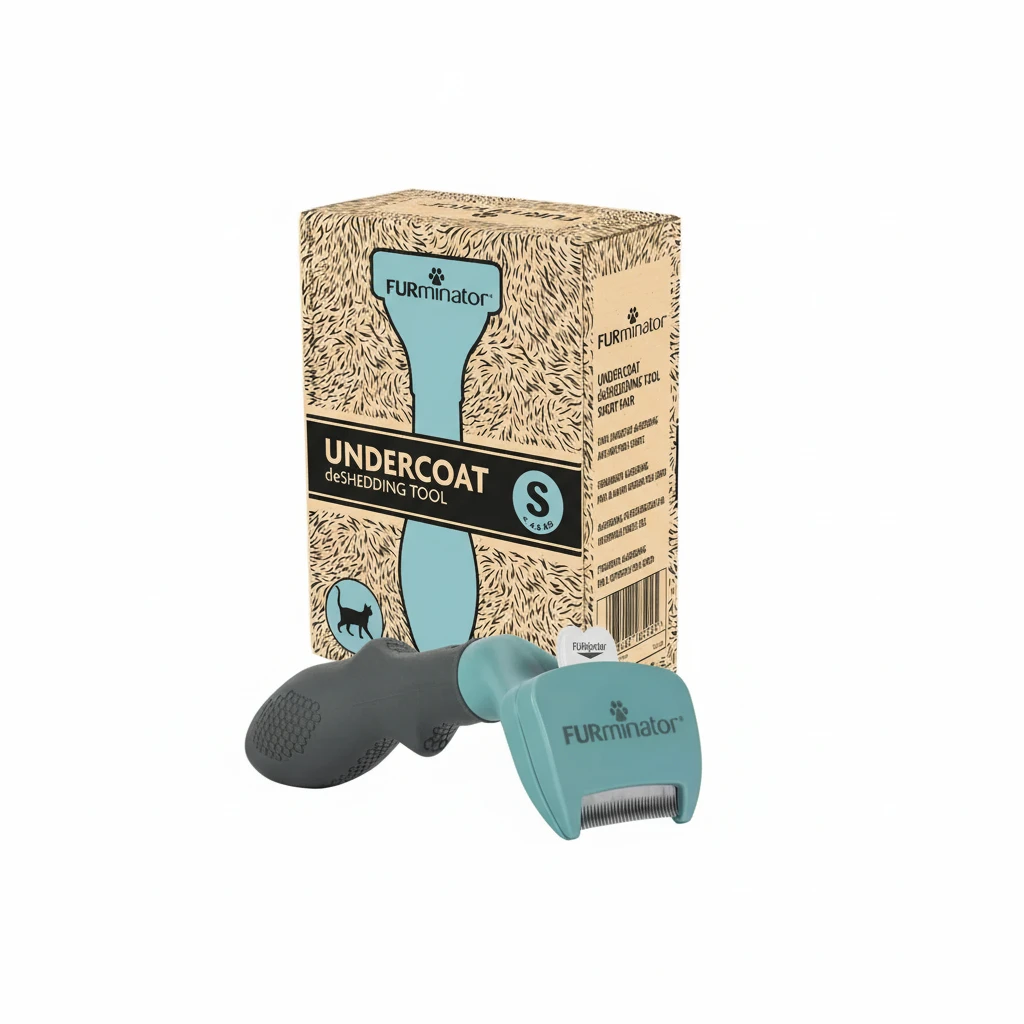 FURminator Escova Deshedding Gatos Pelo Curto