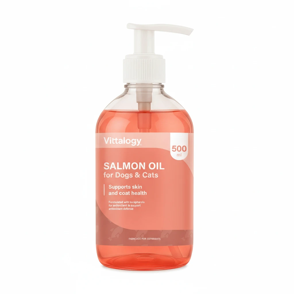 Vittalogy Óleo de Salmão para Cães e Gatos