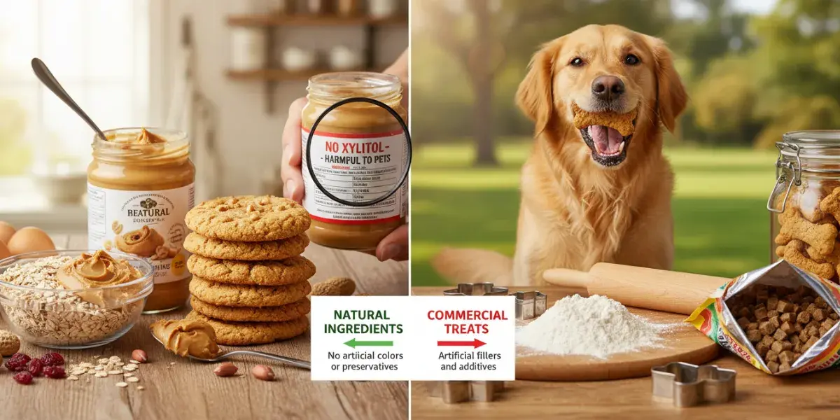 Biscoitos Caseiros de Manteiga de Amendoim para Cães