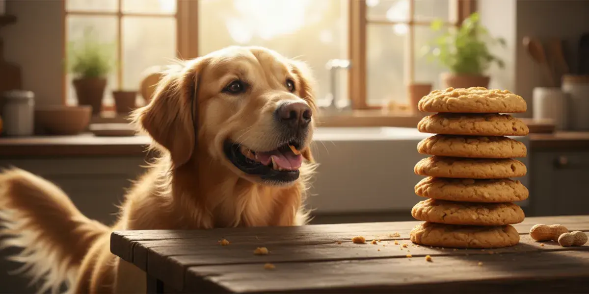 Biscoitos Caseiros de Manteiga de Amendoim para Cães