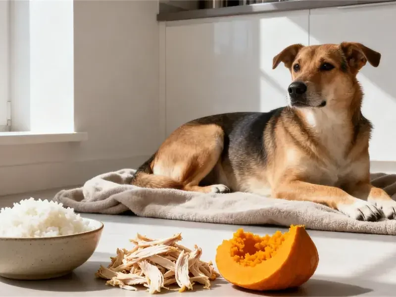 Receita caseira para cão com diarreia leve