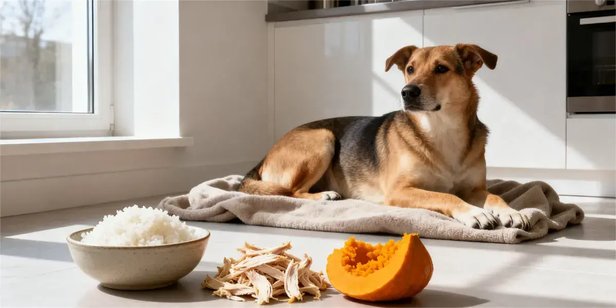 Receita caseira para cão com diarreia leve