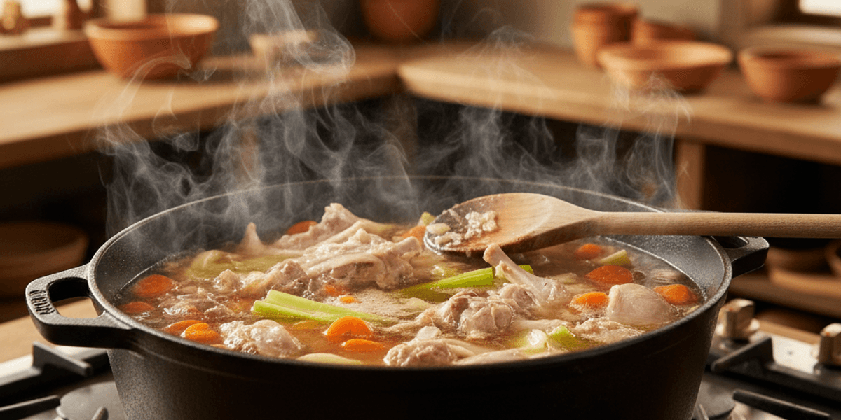 Receita de Caldo de Frango Caseiro: Simples e Nutritivo