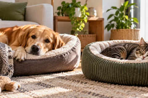 Como escolher a cama ideal para o teu cão ou gato